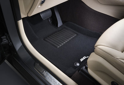 3D MAXpider 09-19 Ford Flex w Center Console Elegant 1st 2nd 3rd (2 Eyelets) -Floor Mat Set (Black)