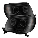 Spyder Toyota Tacoma 05-11 Projector Headlights LED Halo LED Blk Smke PRO-YD-TT05-HL-BSM