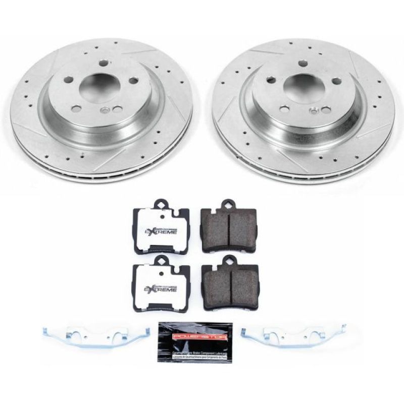 Power Stop 00-03 Mercedes-Benz CL500 Rear Z26 Street Warrior Brake Kit