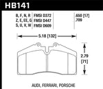 Hawk Porsche 911/928/944/968 Front Brake Pads