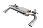 AWE Tuning BMW F3X 340i Touring Edition Axle-Back Exhaust - Chrome Silver Tips (102mm)