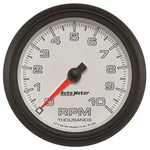 Autometer Pro-Cycle Gauge Tachometer 3 3/8in 10K Rpm White