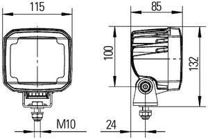 Hella Work Lamp Wa 0Gr Md1224 Dt Ub 1Ga