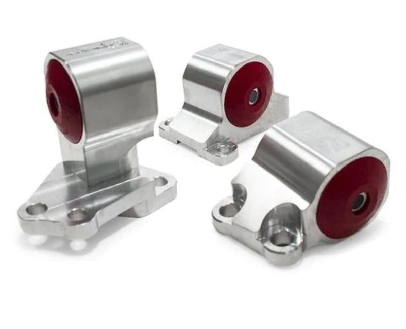 Innovative 92-95 Civic B/D Series Silver Aluminum Mounts 85A Bushings (Auto to Manual Hydro 2 Bolt)