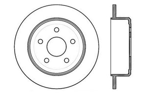 StopTech 12 Jeep Wrangler Rubicon Drilled Right Rear Rotor