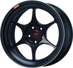 Enkei PF06 18x9in 5x114.3 BP 42mm Offset 75mm Bore Black Machined Wheel