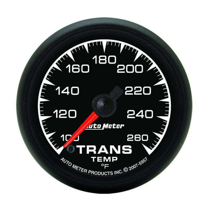 Autometer ES 52.4mm Full Sweep Electronic 100-260 Degree F Transmission Temperature Gauge