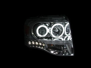 ANZO 2007-2014 Ford Expedition Projector Headlights Chrome