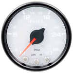 Autometer Spek-Pro Gauge Fuel Press 2 1/16in 30psi Stepper Motor W/Peak & Warn Wht/Blk