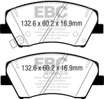 EBC 2017+ Hyundai Elantra 1.4L Turbo Ultimax2 Front Brake Pads