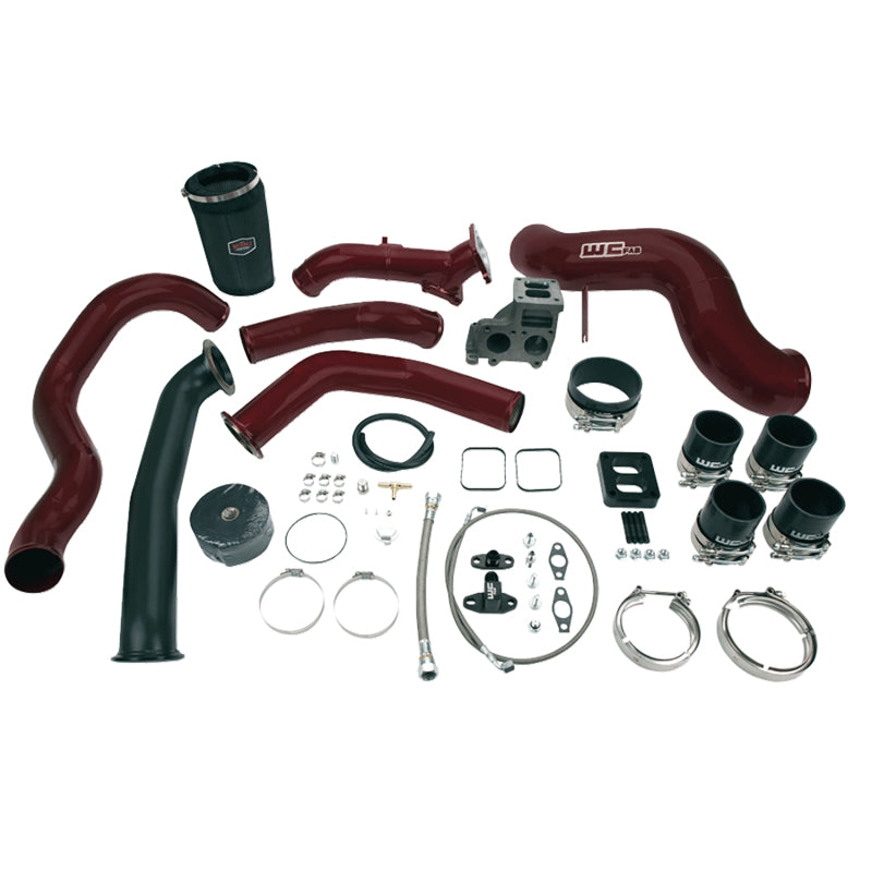 Wehrli 01-04.5 Chevrolet 6.6L LB7 Duramax S400 Turbo Install Kit (No Turbo) - Gloss Black