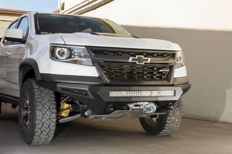 Addictive Desert Designs 17-18 Chevy Colorado Stealth Fighter Front Bumper w/ Winch Mount