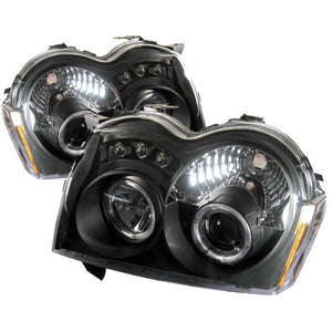 Spyder Jeep Grand Cherokee 05-07 Projector Headlights LED Halo LED Blk Low 9006 PRO-YD-JGC05-HL-BK