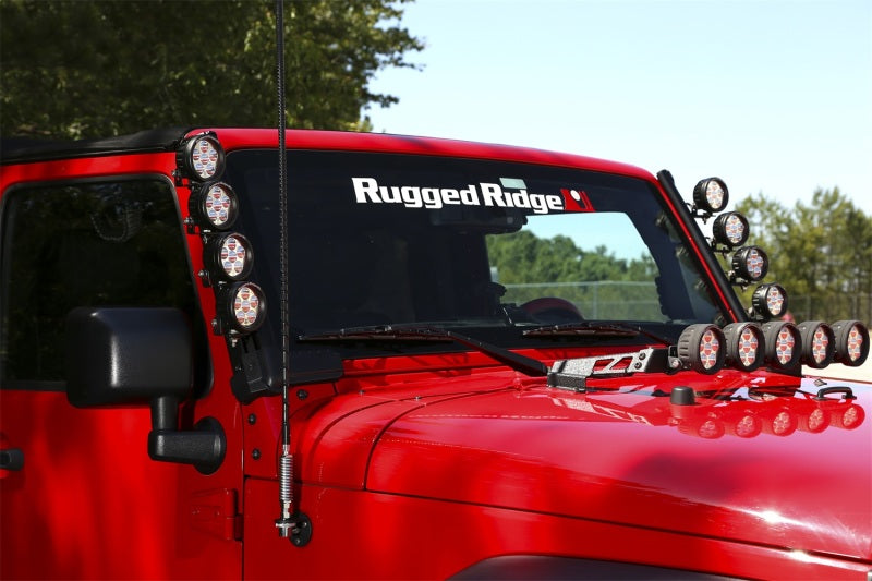 Rugged Ridge 07-18 Jeep Wrangler JK Elite Fast Track Windshield Light Bar Mount w/o Crossbar