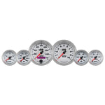 Autometer Pro-Cycle Gauge Kit 6 Pc. Kit 3 3/8in & 2 1/16in Bagger White