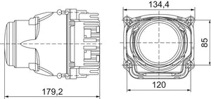 Hella 90mm Bi-LED High - Low Beam 2nd Gen (SAE) Module