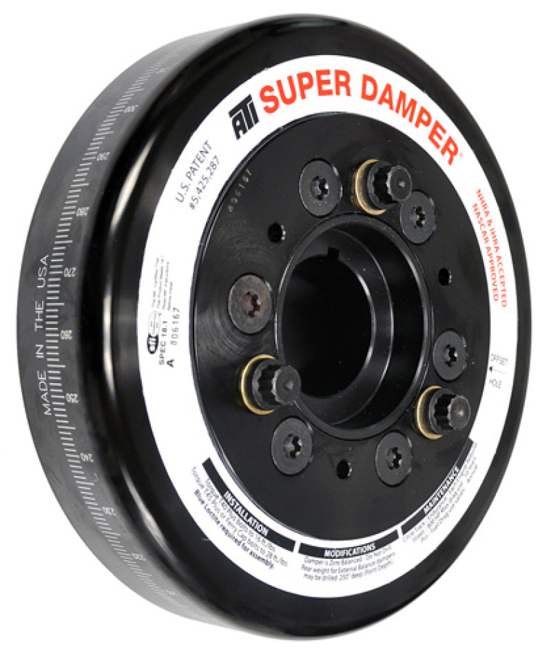 ATI Damper - 7.074in - Steel - Chevy SB / 90 Deg V6 - w/BB 1.60 Snout - w/Blower & Ign Trigger Pilot