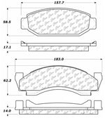 StopTech 73-86 Ford Bronco Front Truck & SUV Brake Pad