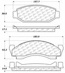 StopTech 73-86 Ford Bronco Front Truck & SUV Brake Pad