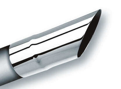 Borla Universal Polished Tip Single Round Angle-Cut (inlet 2 1/4in. Outlet 2 1/4in)