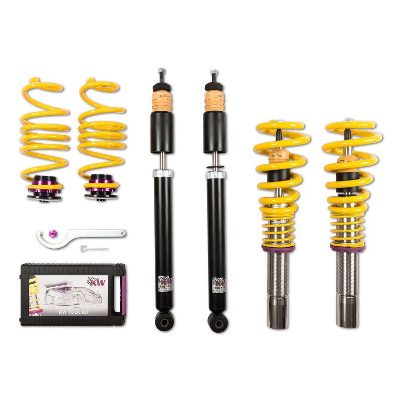 KW Coilover Kit V1 Audi A4 S4 (8K/B8) w/o electronic dampening control Sedan FWD + Quattro