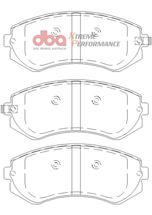 DBA 90-96 Nissan 240SX w/ABS XP Performance Front Brake Pads