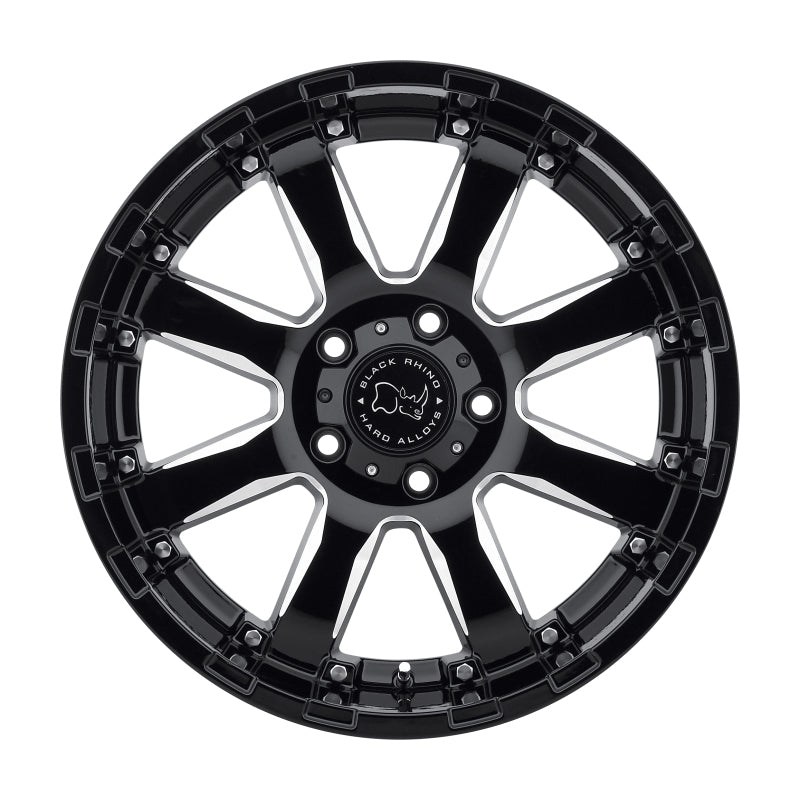 Black Rhino Sierra 20x9.0 5x139.7 ET00 CB 78.1 Gloss Black w/Milled Spokes Wheel