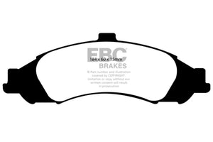 EBC 03-04 Pontiac GTO 5.7 (Solid Rear Rotors) Bluestuff Front Brake Pads