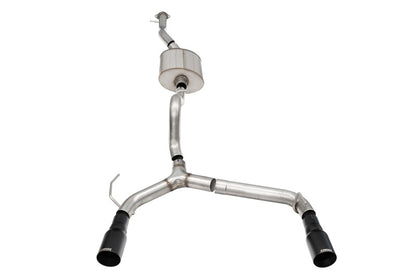 Corsa 21-25 Ford Bronco 2.7L 4-Door 2.75in Cat-Back Dual Rear Exhaust w/ 4in Straight-Cut Black Tips