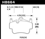 Hawk 06-14 Porsche Cayman Rear HP+ Brake Pads