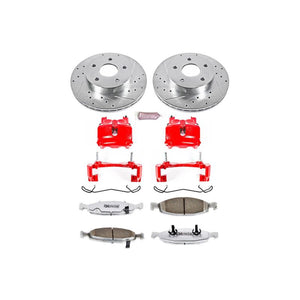 Power Stop 99-02 Jeep Grand Cherokee Front Z26 Street Warrior Brake Kit w/Calipers