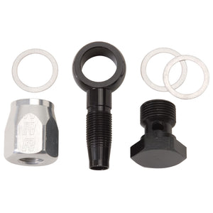 Russell Performance -6 AN Carb Banjo Adapter Fitting (Black)