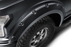 Bushwacker 18-19 Ford F-150 Pocket Style Flares 4 pc - Shadow Black