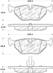 StopTech Street Touring 01-02 BMW Z3 / 03-09 Z4 / 10/90-07 3 Series Rear Brake Pads