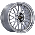 BBS LM 19x9.5 5x120 ET48 Diamond Silver Center Diamond Cut Lip Wheel -82mm PFS/Clip Required