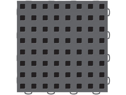 WeatherTech TechFloor - 12in X 12in Tiles - Dark Grey/Black **Order in Qtys of 10