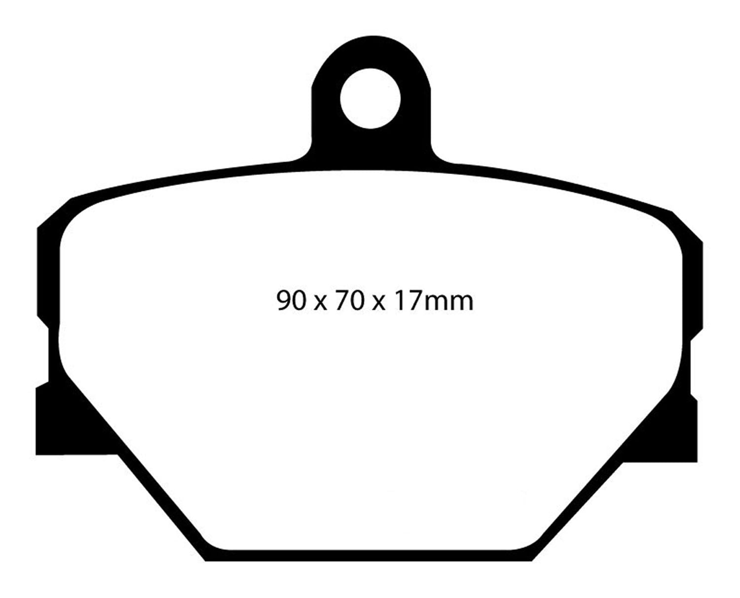 Greenstuff 2000 series is a high friction pad designed to improve stopping power