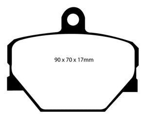 Greenstuff 2000 series is a high friction pad designed to improve stopping power