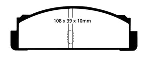 Greenstuff 2000 series is a high friction pad designed to improve stopping power