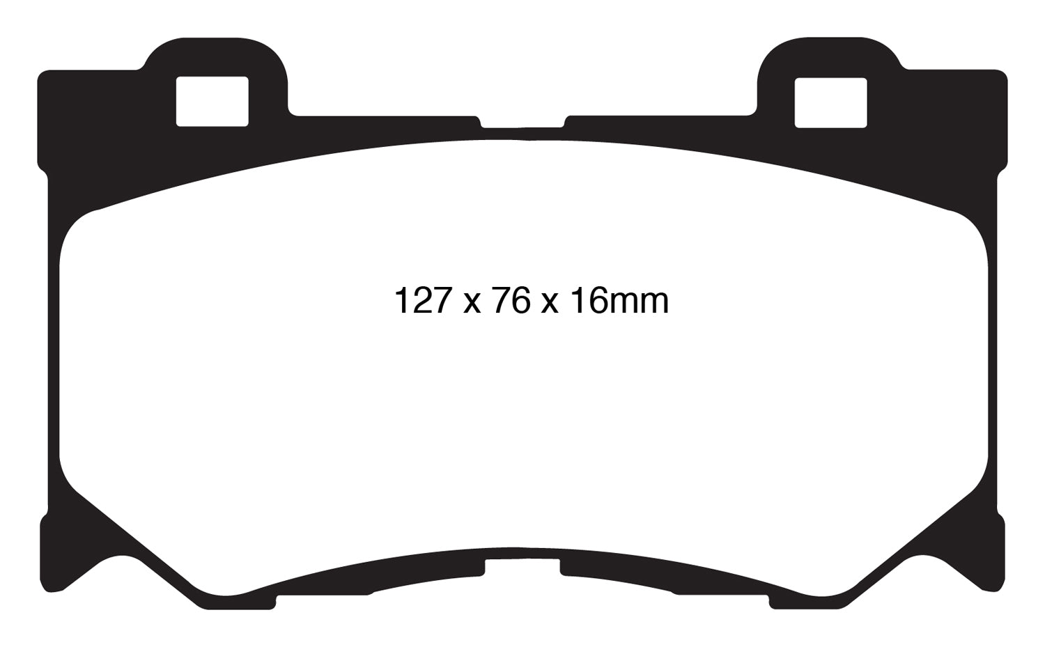 Greenstuff 2000 series is a high friction pad designed to improve stopping power