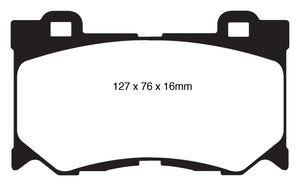 Greenstuff 2000 series is a high friction pad designed to improve stopping power