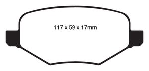 Greenstuff 2000 series is a high friction pad designed to improve stopping power