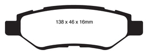 Greenstuff 2000 series is a high friction pad designed to improve stopping power