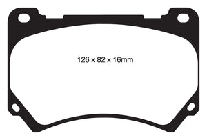 Greenstuff 2000 series is a high friction pad designed to improve stopping power