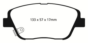 Greenstuff 2000 series is a high friction pad designed to improve stopping power