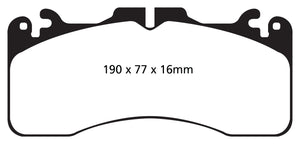 Greenstuff 2000 series is a high friction pad designed to improve stopping power