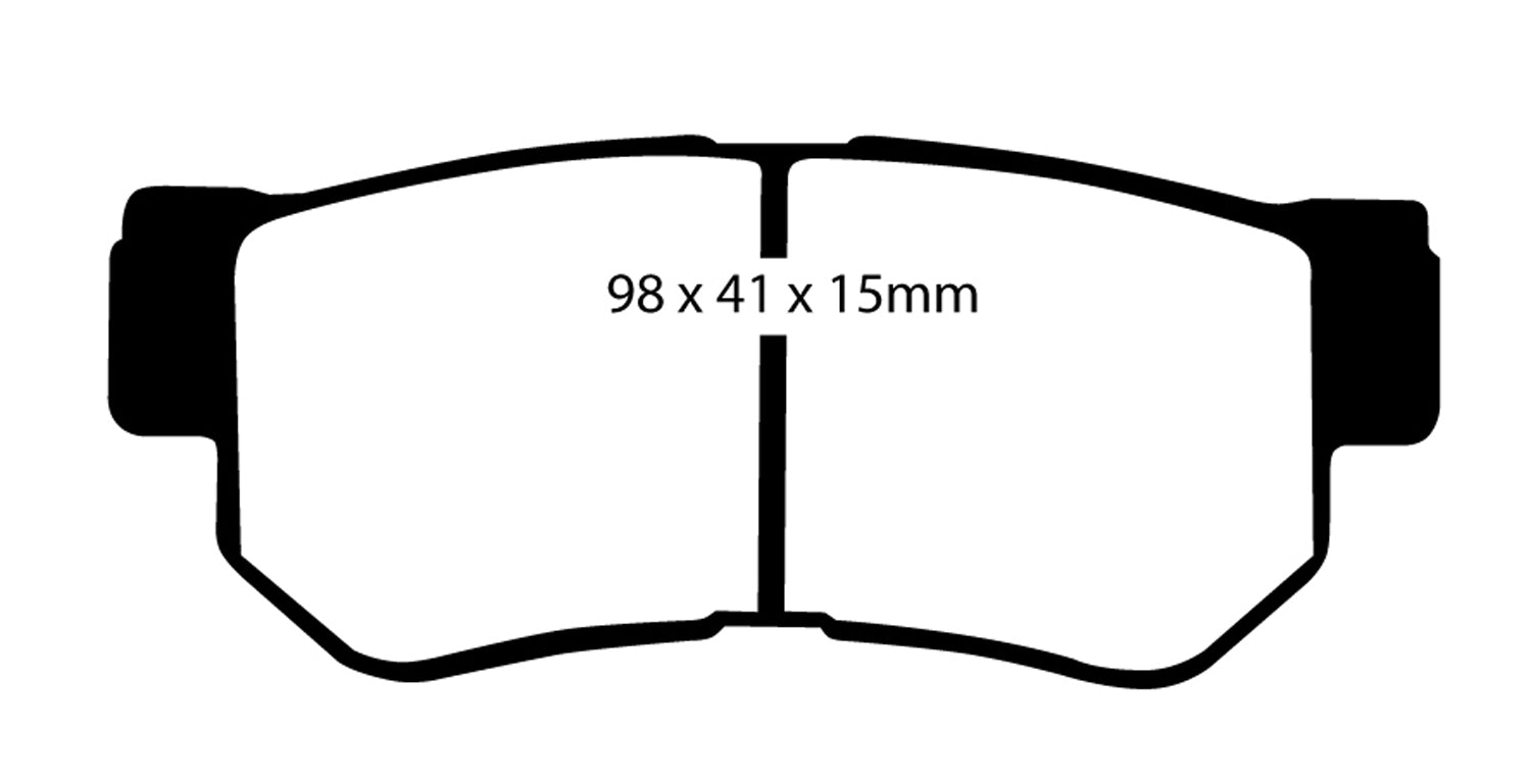 Yellowstuff pads are high friction coefficient spirited street pads.