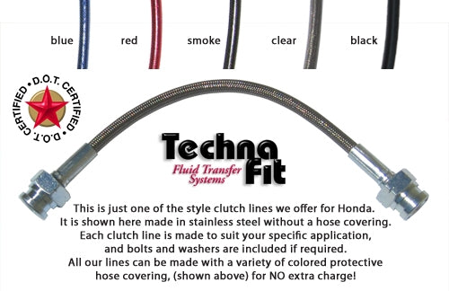 Techna-Fit Stainless Steel Clutch Line - 2003-07 Accord 2.4L Manual Transmission