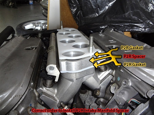 P2R PowerRevRacing - J-Series Intake Manifold Spacer - 08-17 Accord V6 / 09-14 TSX V6 - P392