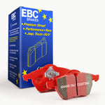 Low dust EBC Redstuff is a superb pad for fast street use.